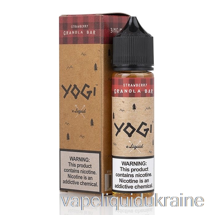 Vape Liquid Ukraine Strawberry Granola Bar - Yogi E-Liquid - 60mL 6mg